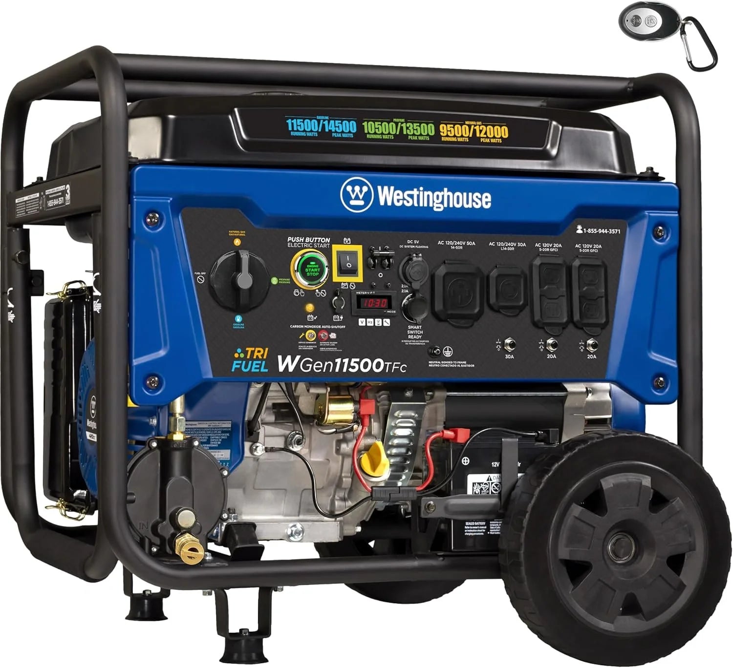 westinghouse 14,500 watt tri fuel portable generators.
