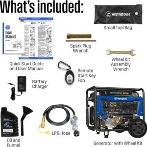 westinghouse 14,500 watt tri fuel portable generators.