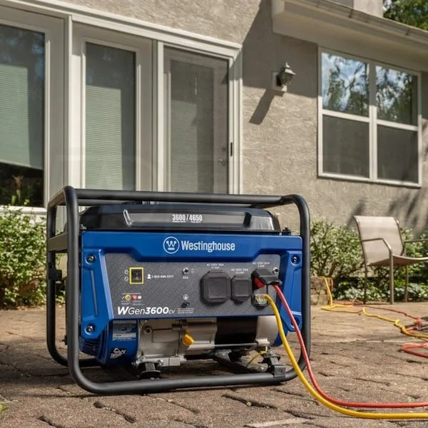 westinghouse wgen3600cv – 3600 watt portables generators w/ rv outlet & co sensor (49 state)