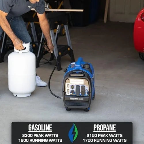 duromax xp2300ih 2,300 watt dual fuel portable digital inverter generators – gas & propane, rv & emergency readys