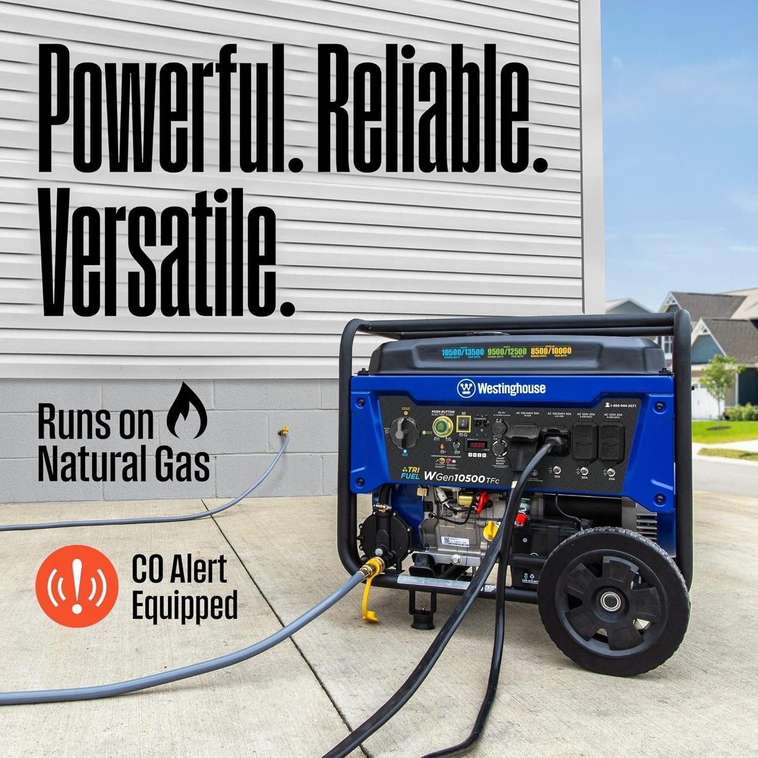 westinghouse 13,500 peak watt dual fuel portable generator