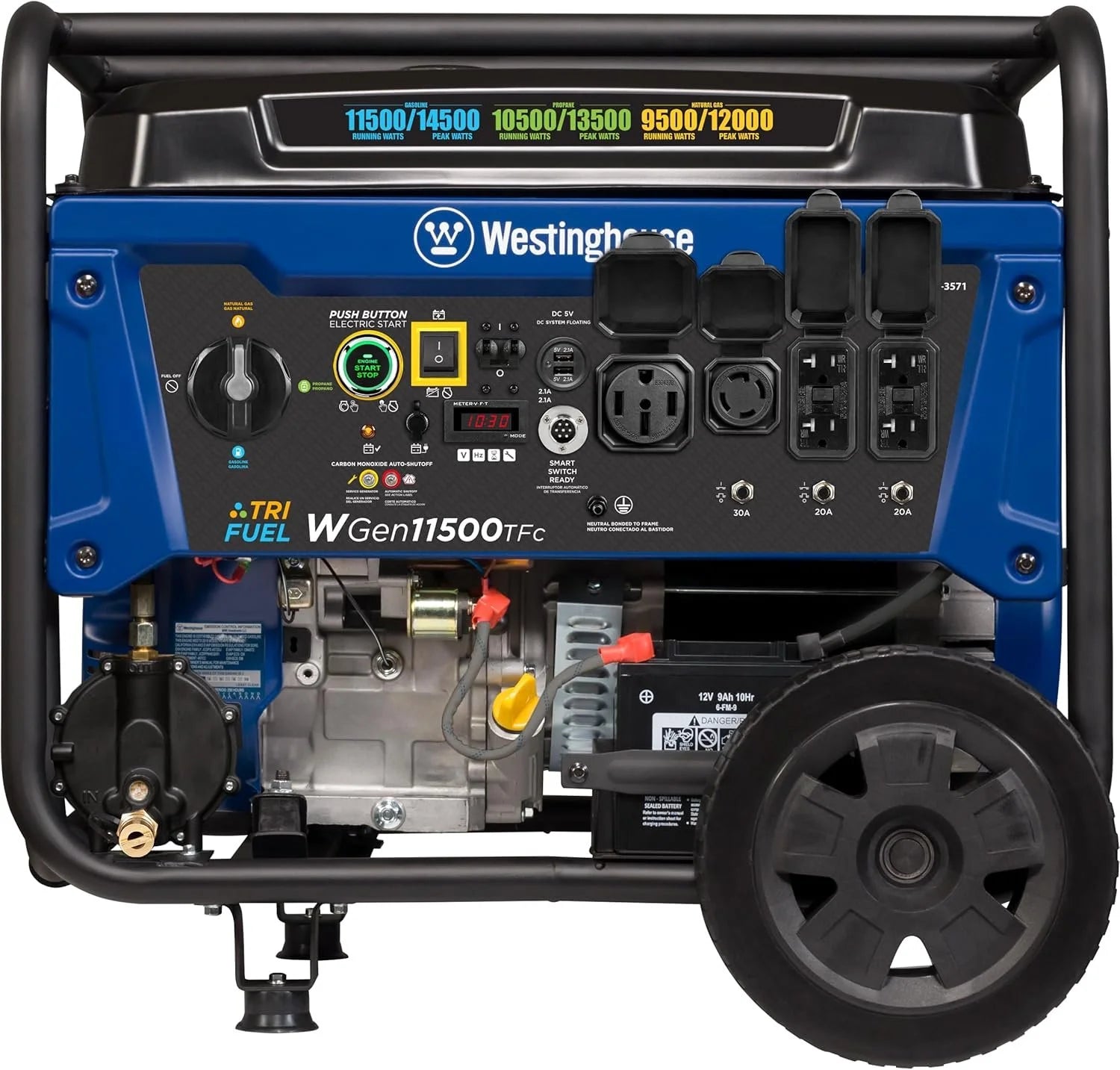 westinghouse 14,500 watt tri fuel portable generators.