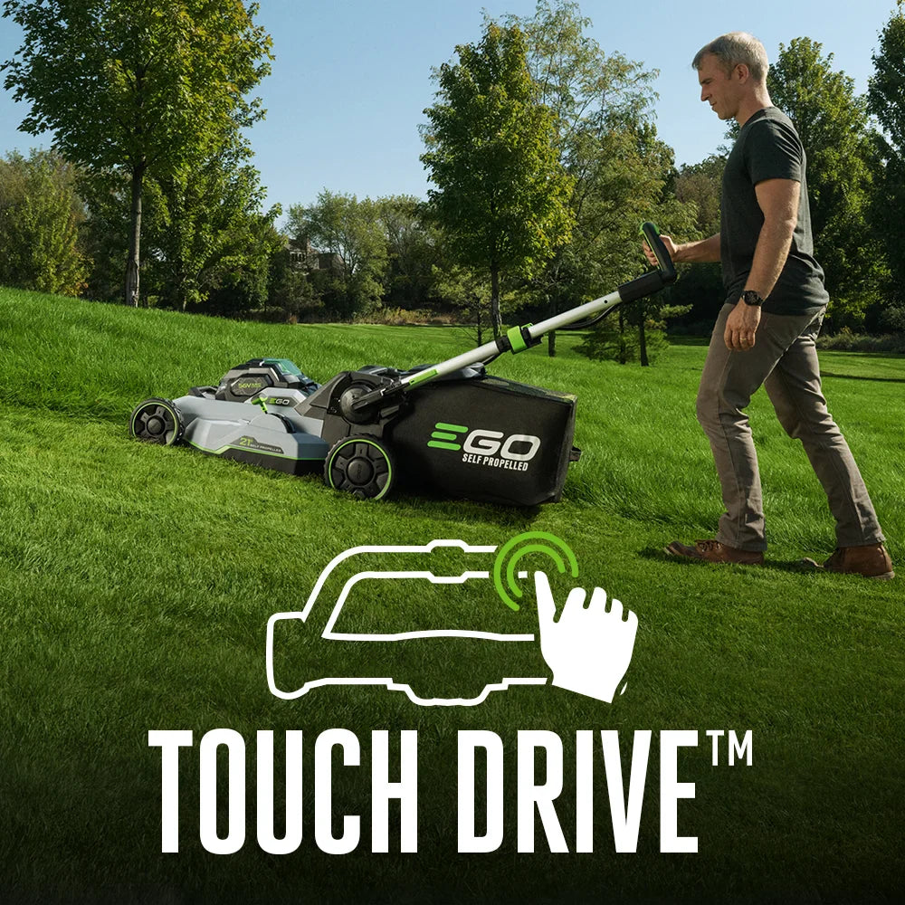 ego 21in select cut self propelled mower with touchs drive includes g3 7.5 batterys & 550w charger (reglm2135sp)