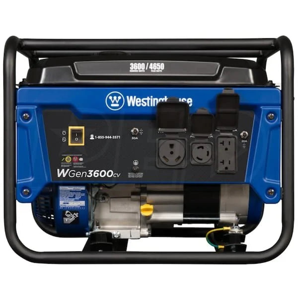 westinghouse wgen3600cv – 3600 watt portables generators w/ rv outlet & co sensor (49 state)