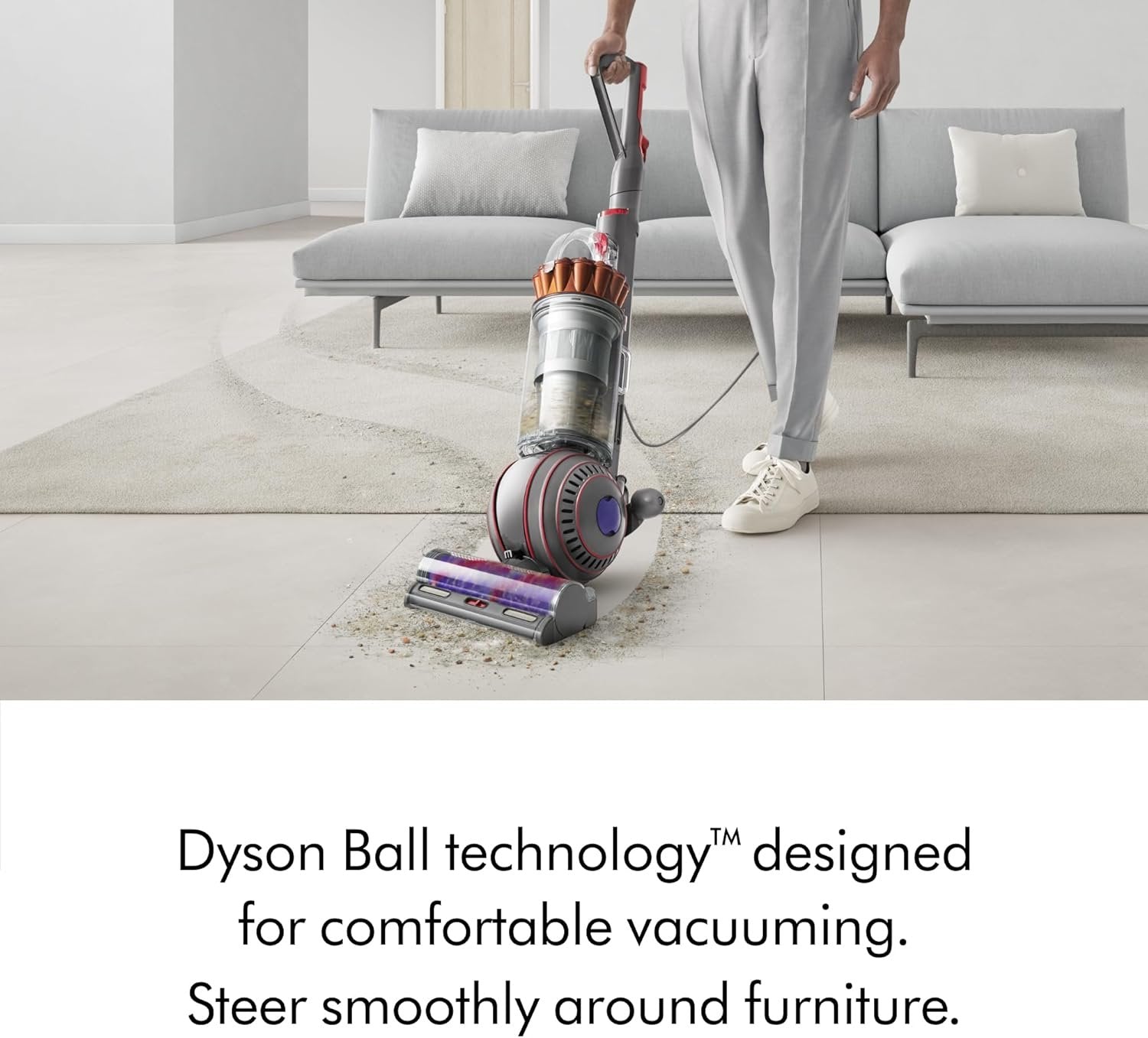 dyson ball animal total clean upright vacuum, corded, 290aw, self adjusting