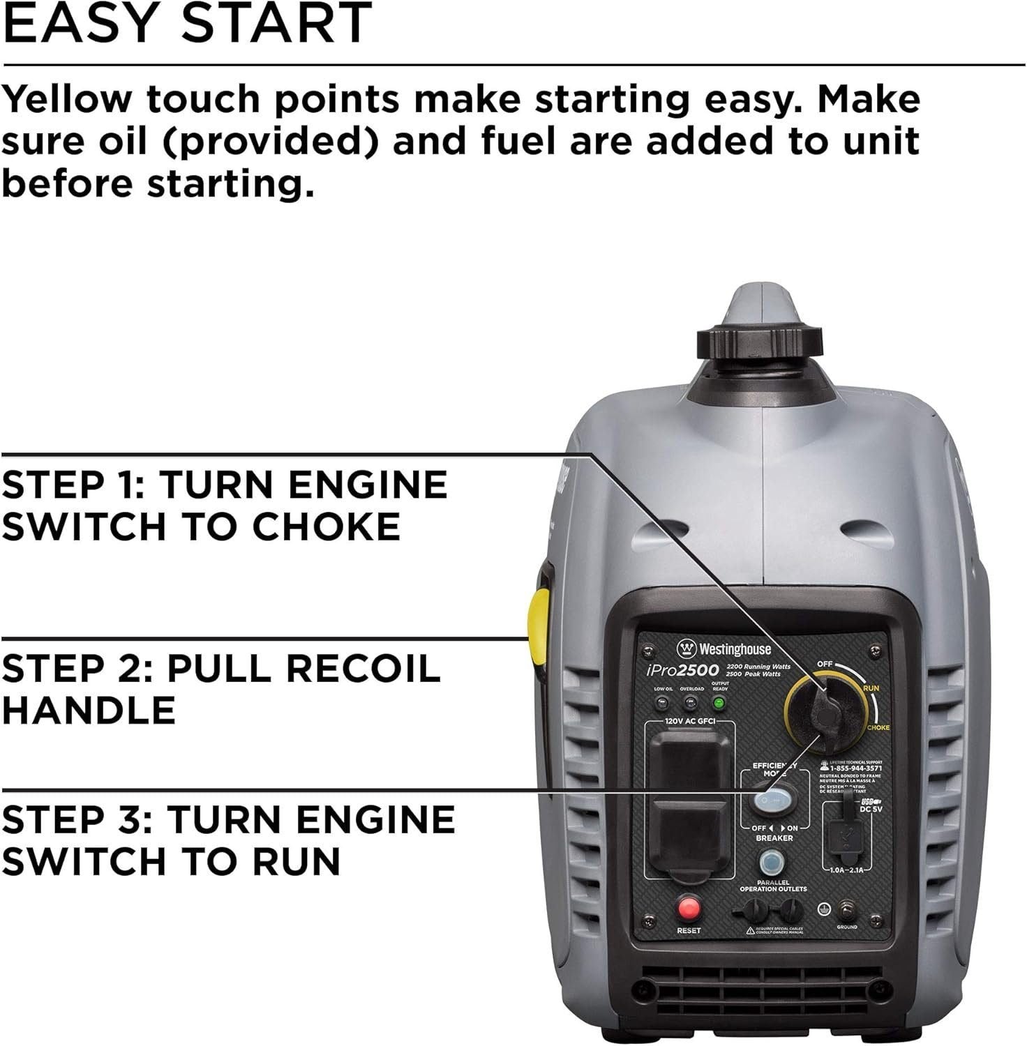 westinghouse ipro2500 portable inverter generator