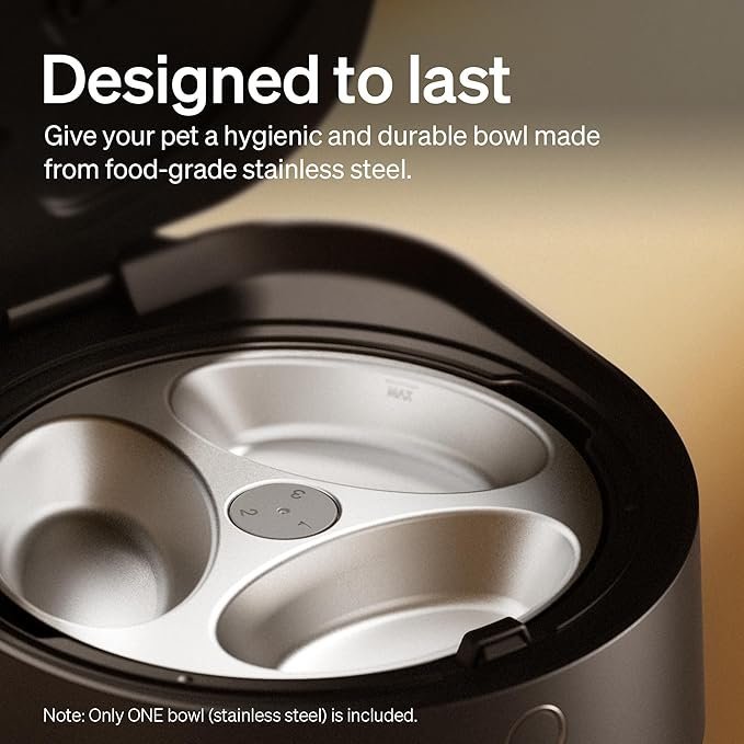 petlibro automatic cat feeder wet food with 2024 v1 version stainless steel bowl, refrigerated 3 fresh meals for 3 days, app controlled pet food dispenser, easy to clean