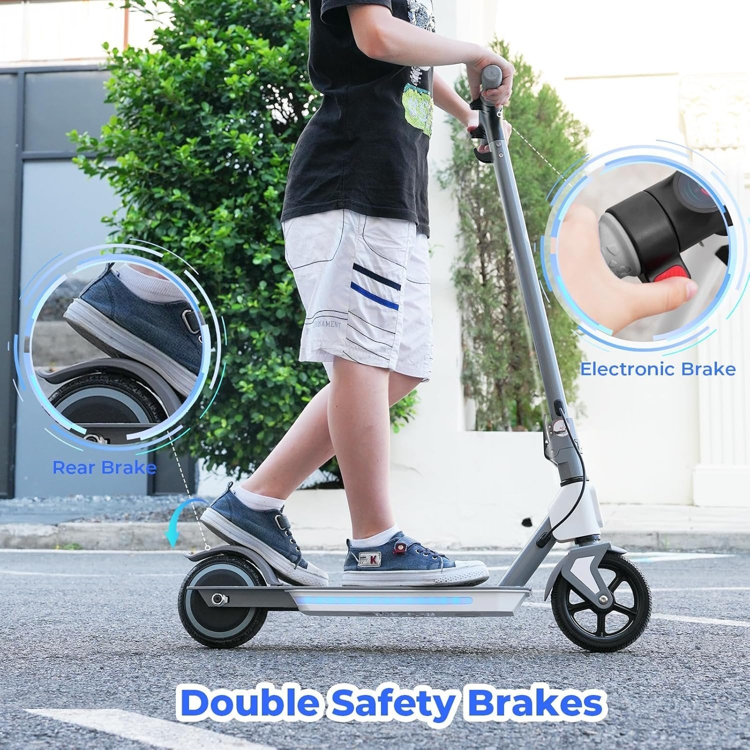 electric scooter for kids & teens, 500–1000w, 18–25 mph, 21–28 mile range