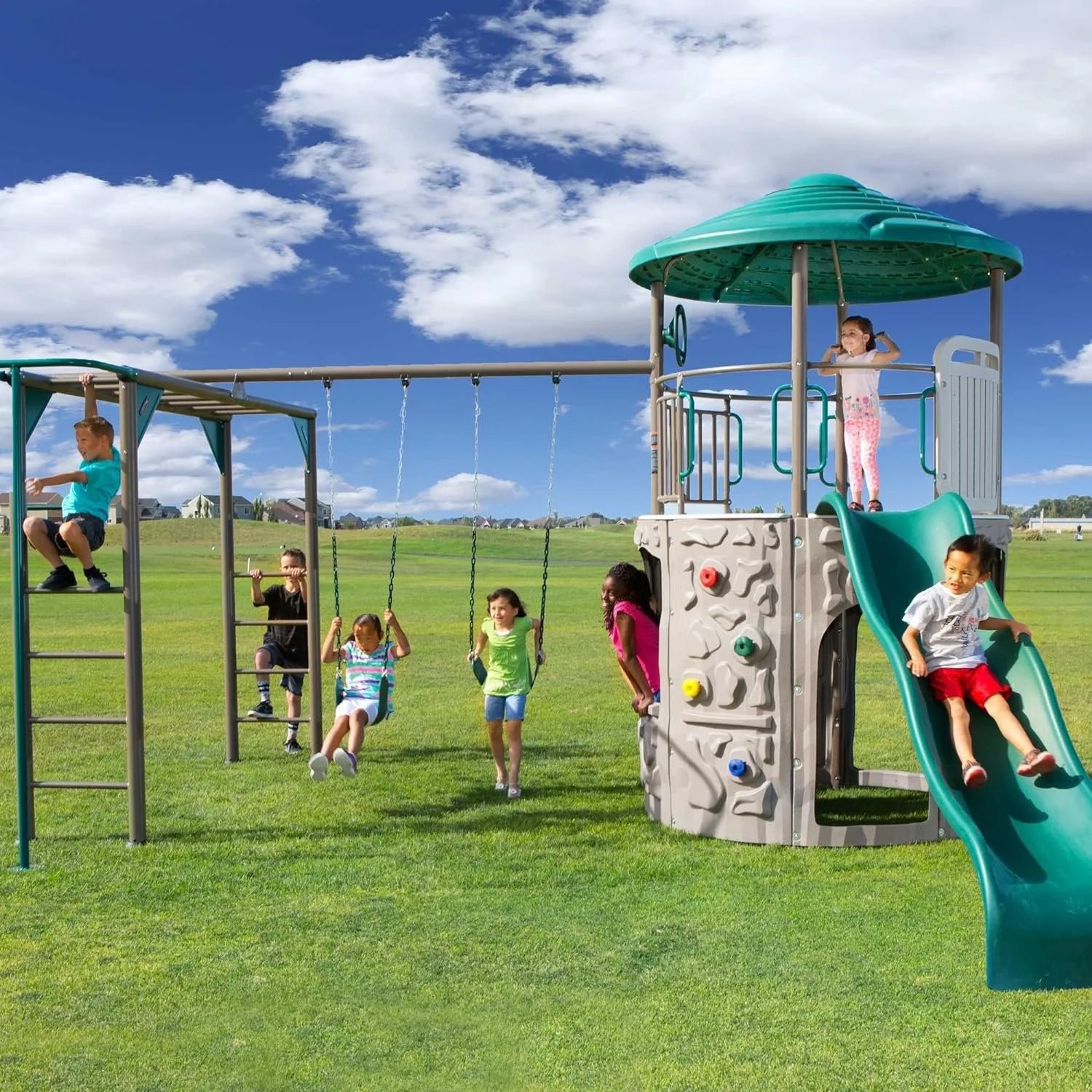 lifetime adventure tower deluxe playset