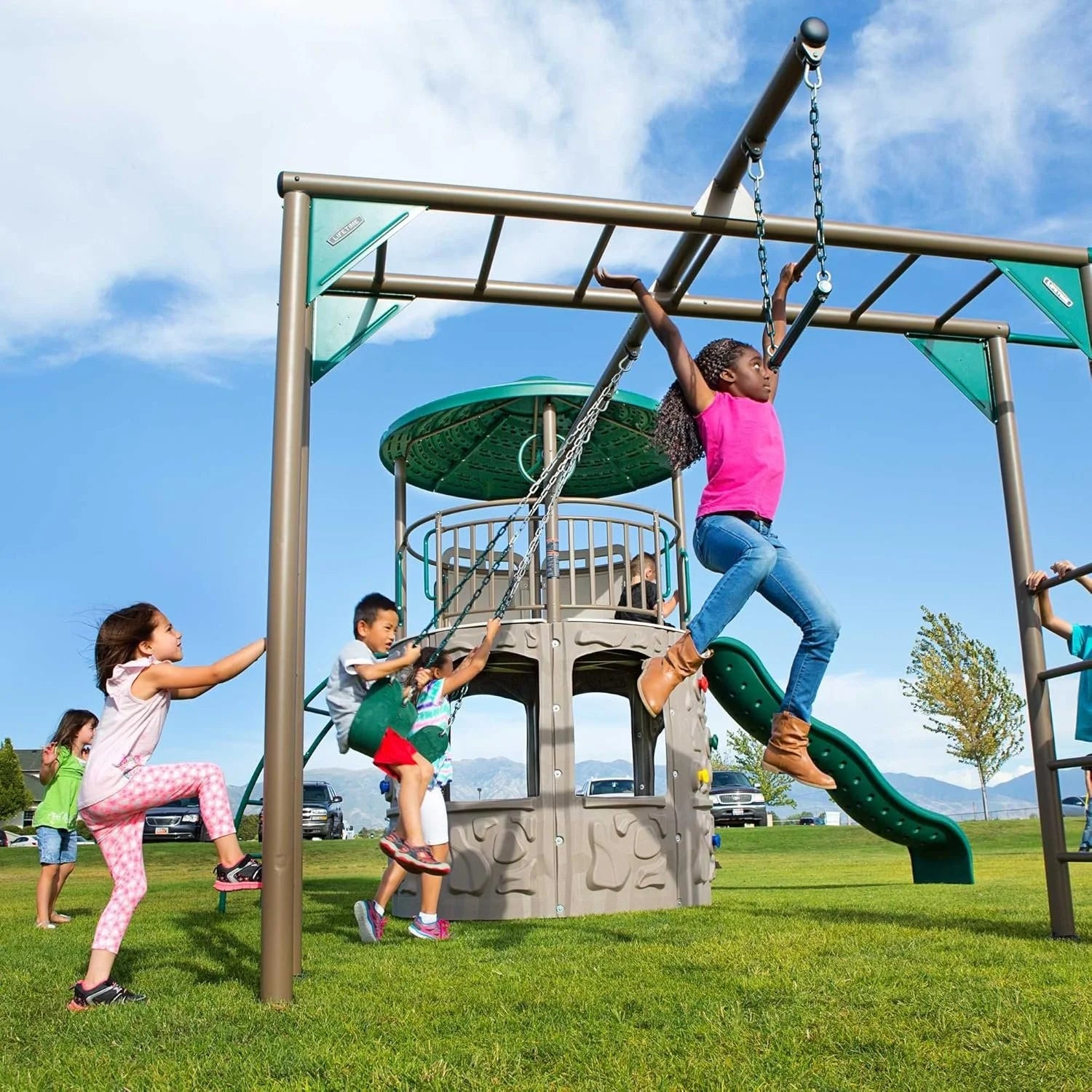 lifetime adventure tower deluxe playset