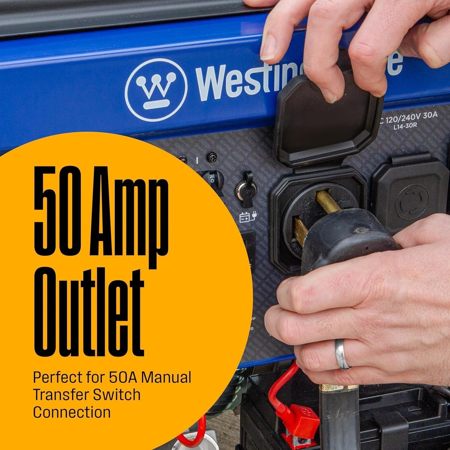 westinghouse 9500 peak watt home backup portable gas powered generator