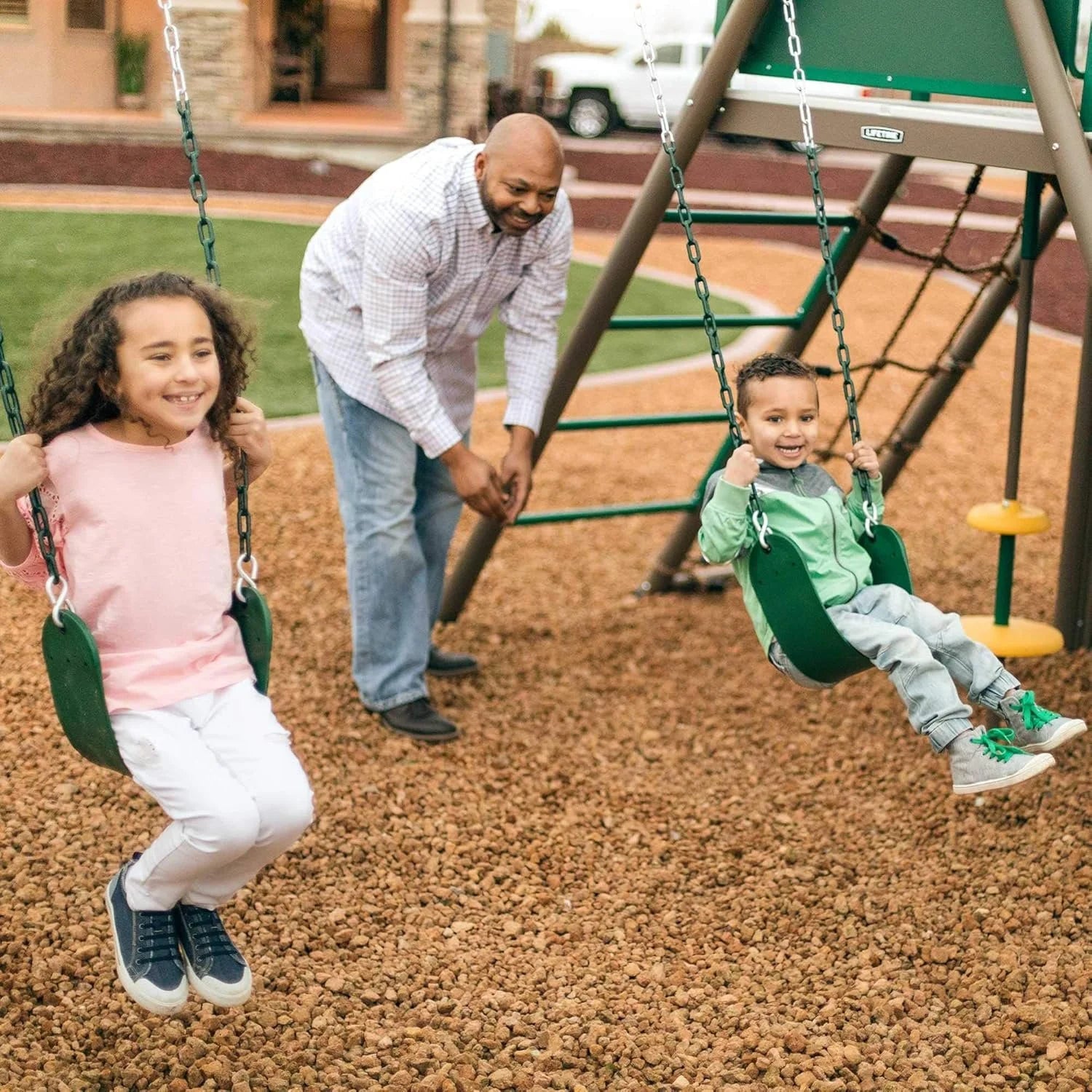lifetime big stuff swing set