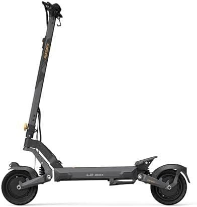 ausom l2 max 2000w dual motor electric scooter for adults, 56 miles max range folding off road e scooter, 31 mph top speed,48v 20.8ah battery, e abs and dual disc brakes, all round lighting system