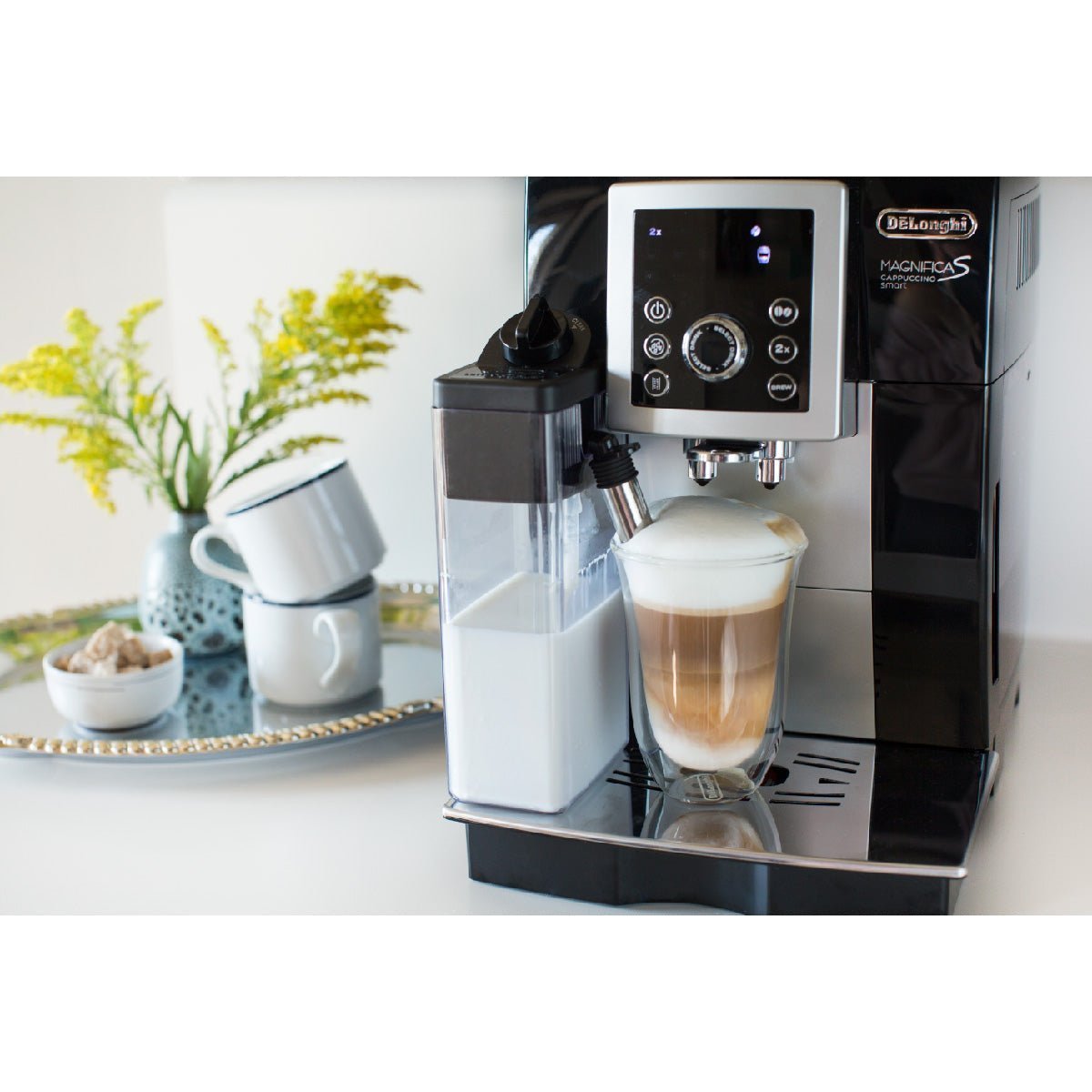 delonghi magnifica smart cappuccino automatic with lattecrema system ecam23260sb