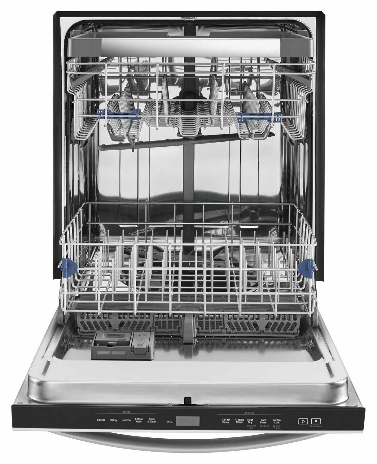 stainless steel tub dishwashers with third level rack – fingerprint resistant stainless steels