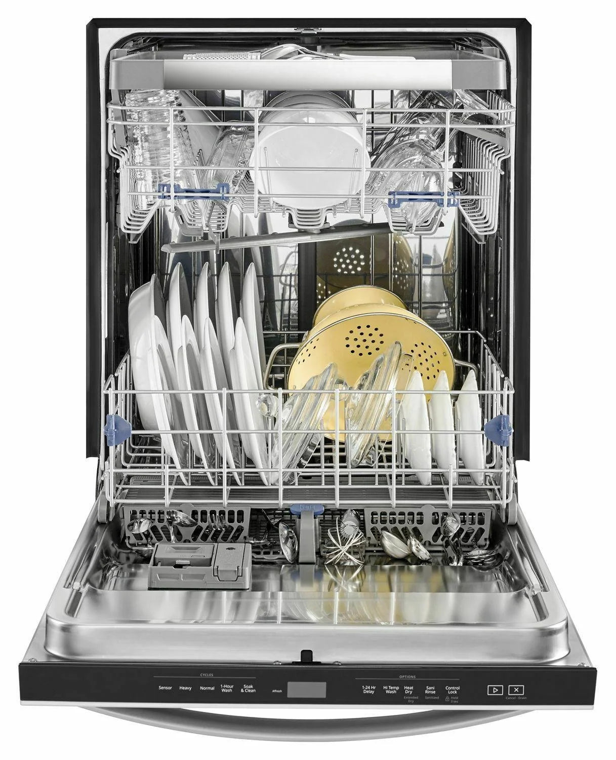 stainless steel tub dishwashers with third level rack – fingerprint resistant stainless steels