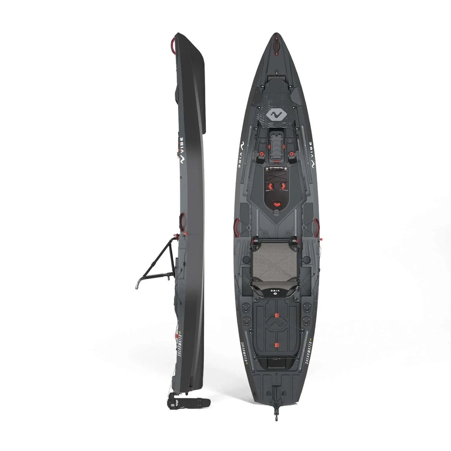 shearwater 125 sit on top pedal drive fishing kayaks