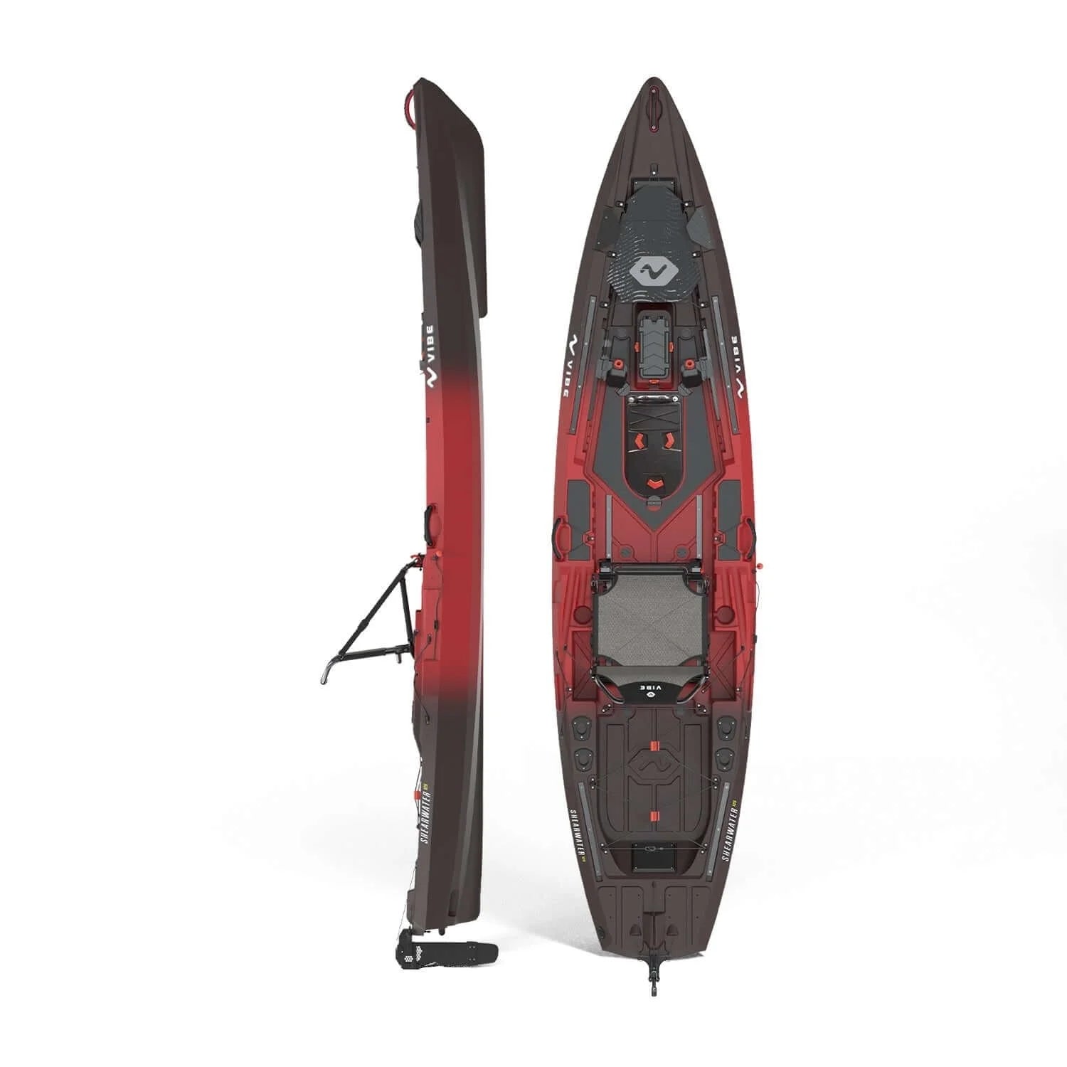 shearwater 125 sit on top pedal drive fishing kayaks