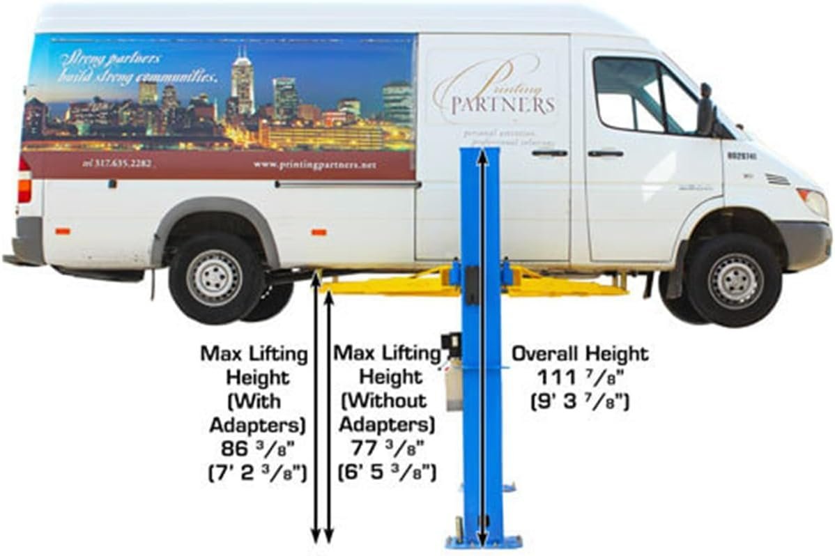 atlas automotive equipment atlas equipment bp10000x commercial grade baseplate 10 000 lb. capacity 2 post lift