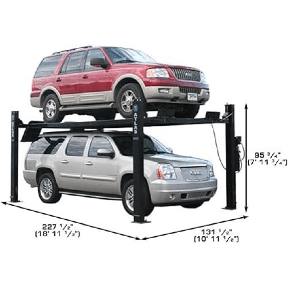 9000 lb extra wide tall long lift – atlas pro9000