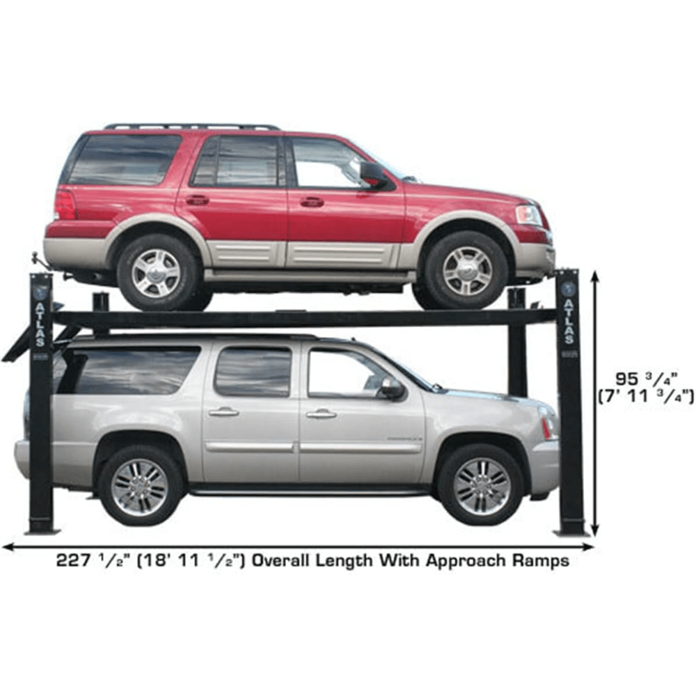 9000 lb extra wide tall long lift – atlas pro9000