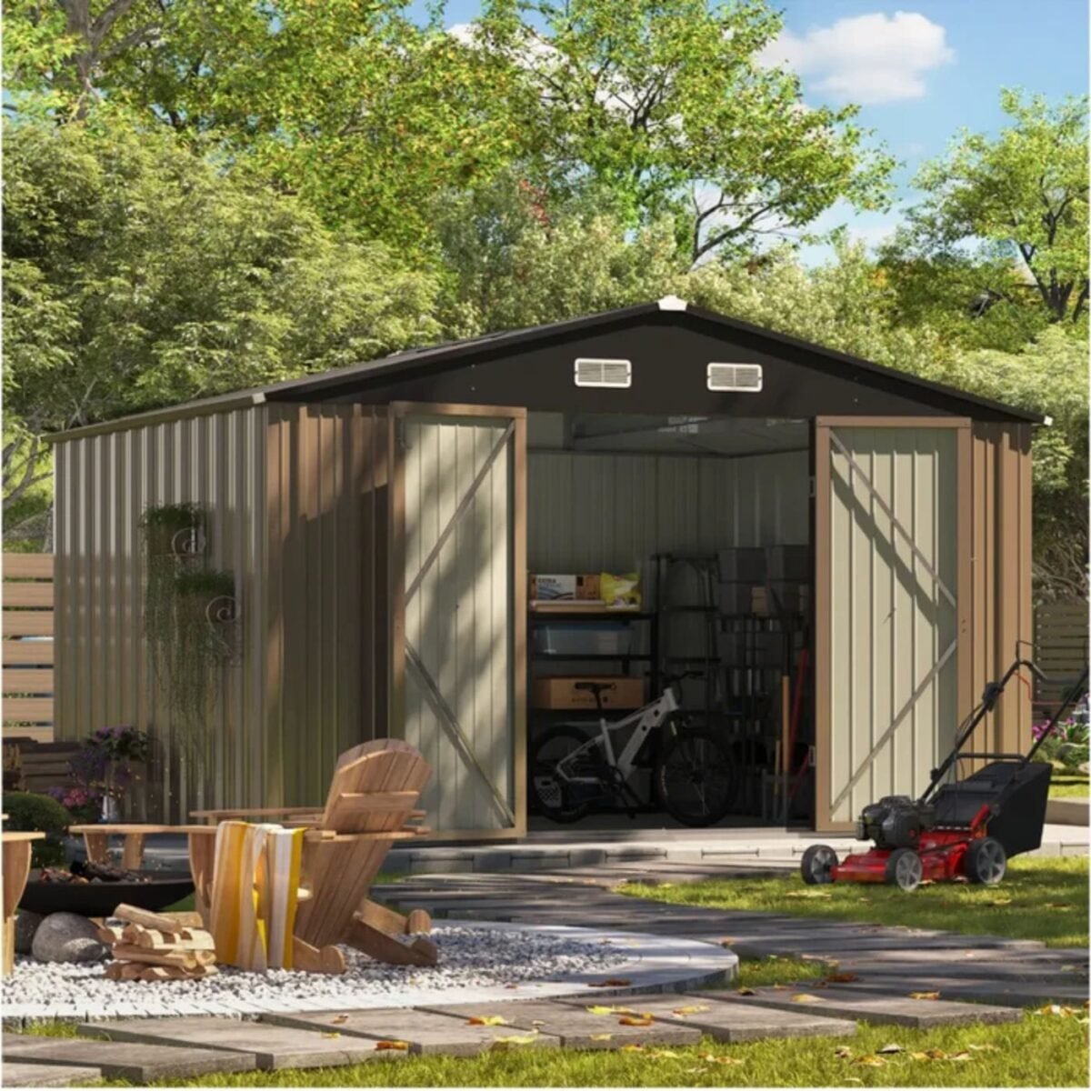 patiowell 10×8 shed with windows