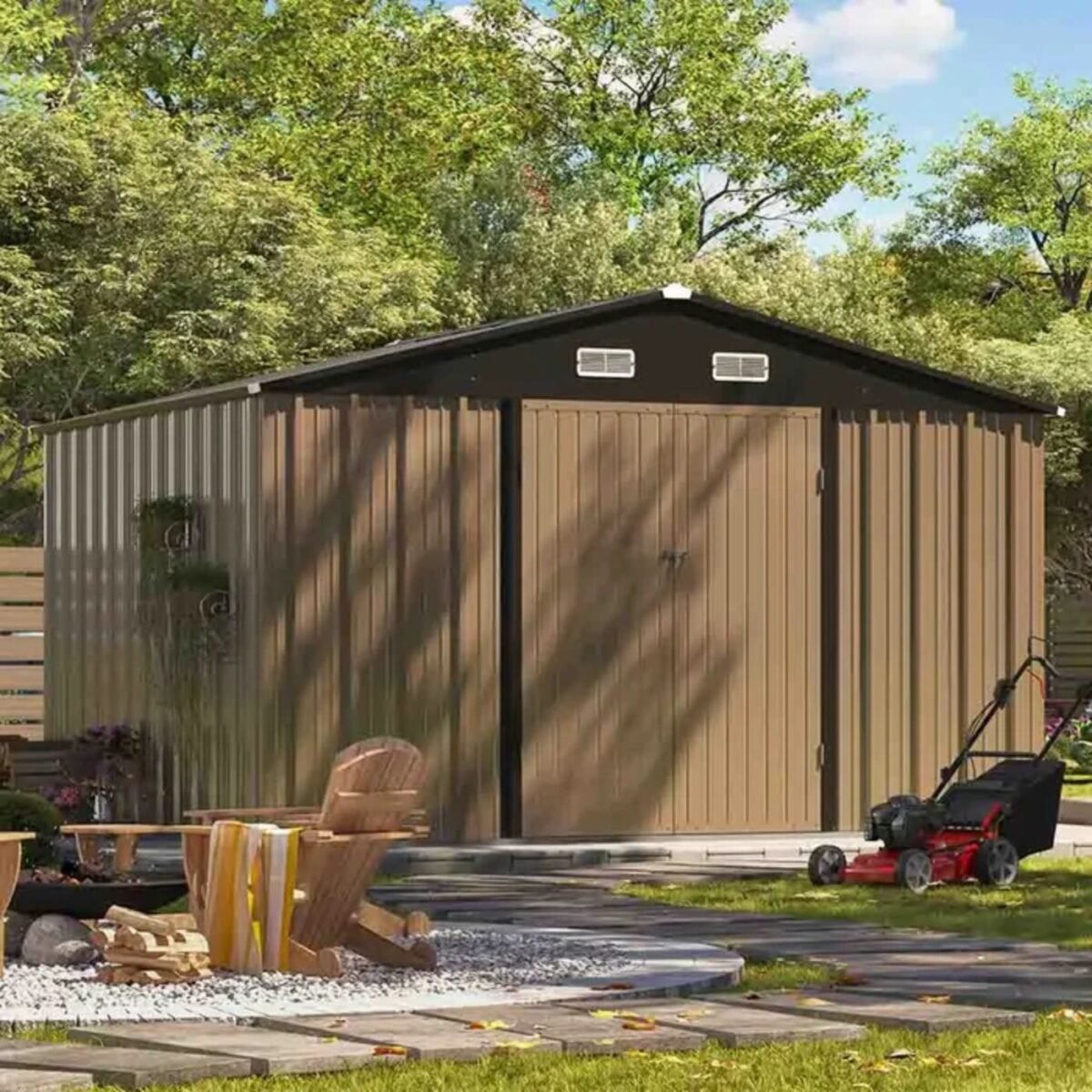 patiowell 10×8 shed with windows