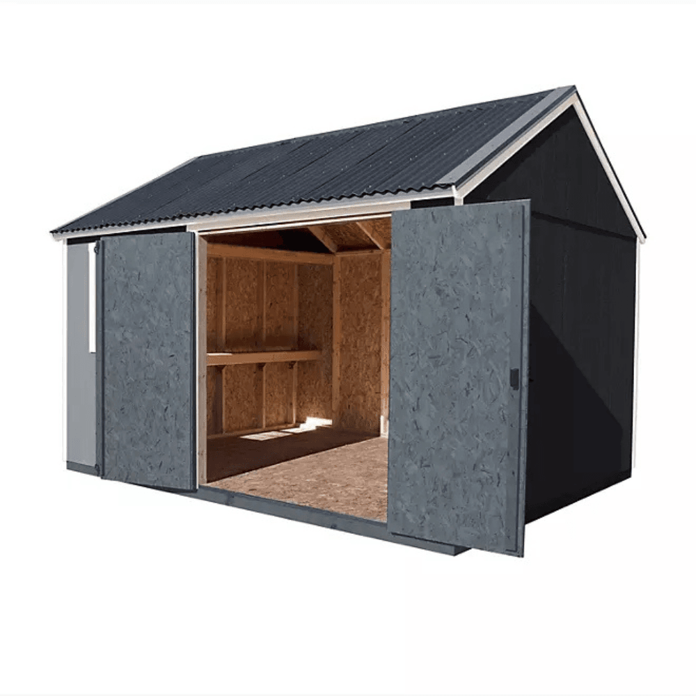 sonata 12′ x 10′ outdoor wood shed