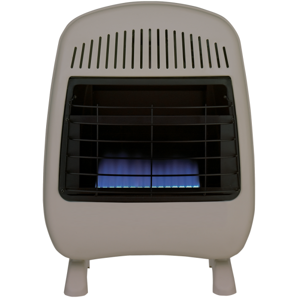 procom reconditioned dual fuel ventless blue flame heater – 20,000 btu, t stat control – model# md200tbf r