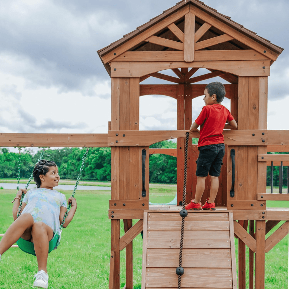 sterling point swing set – a backyard playground for endless adventure
