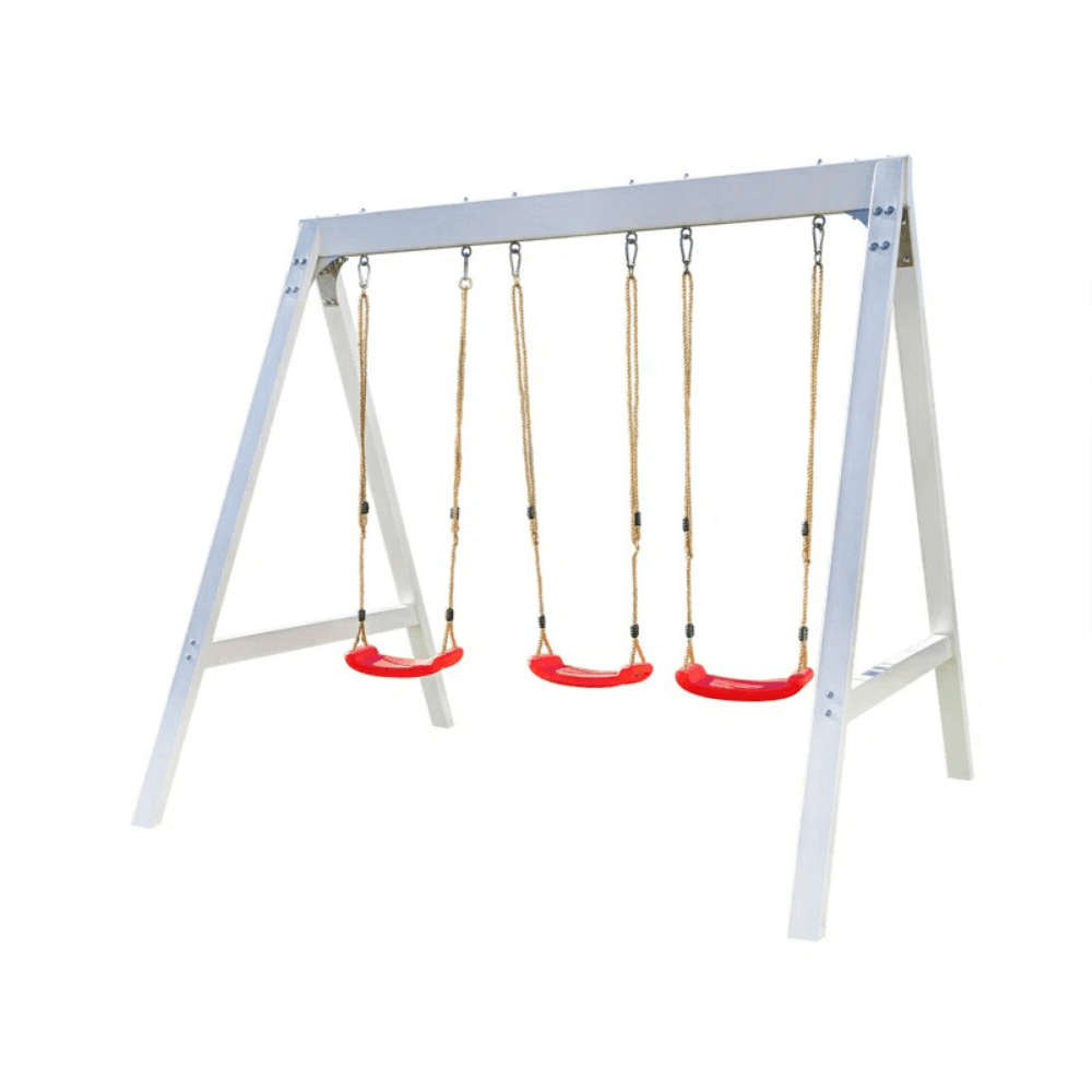 sports power vinyl covered wood swing set – classic & durable for outdoor fun