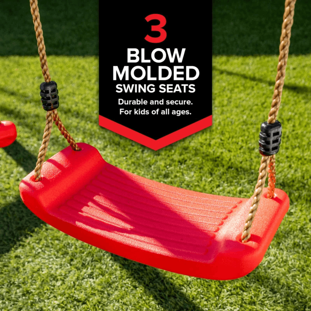 sports power vinyl covered wood swing set – classic & durable for outdoor fun