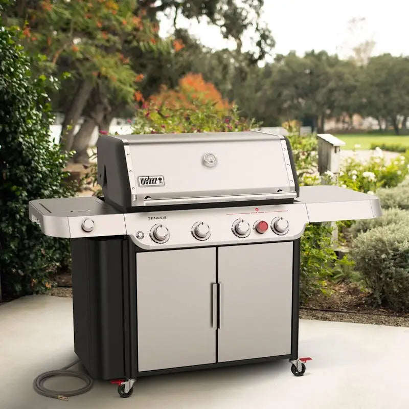 weber grills genesis 4 burner smart freestanding natural gas grills