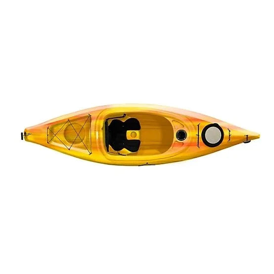 sun dolphin simcoe 10.4, sit in recreational kayaks with paddle, tequila sunrise
