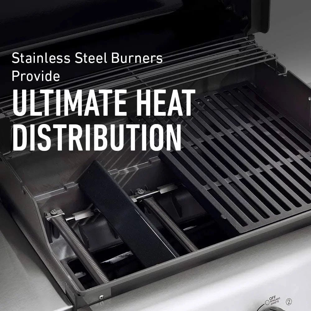 weber 47510001 spirit e 310 3 burner natural gas black bundle with generic grill cover barbecue drip pans set of 3
