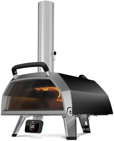 ooni karu 2 pro multi fuel pizza ovens – wood and gas outdoor pizza oven with pizza stone & integrated thermometer, pizza oven outdoor, dual fuel 16 inch pizza maker, outdoor cooking grill