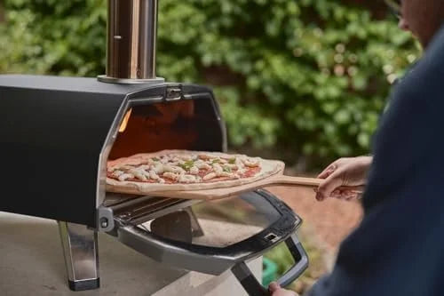 ooni karu 2 pro multi fuel pizza ovens – wood and gas outdoor pizza oven with pizza stone & integrated thermometer, pizza oven outdoor, dual fuel 16 inch pizza maker, outdoor cooking grill